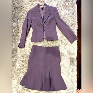 Purple Jacket & Skirt Suit